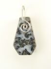 1.2"/32mm Mystic Merlinite™ sterling silver SPIRAL front wrapped Pendant  #1121