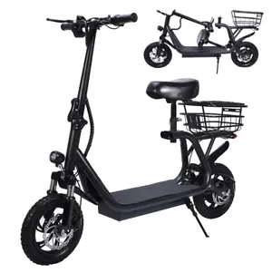 1200W Electric Scooter 50KM/H 50km Foldable Travel Adult Bike w/ Seat 2025 - Picture 1 of 12