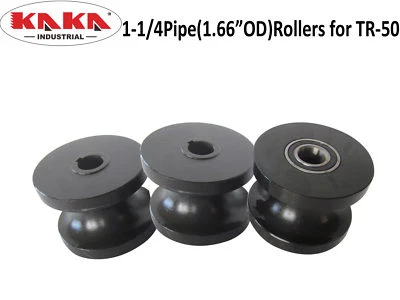 KAKA INDUSTRIAL TR50 Round Pipe Rollers Dies,1-1/4” Pipe (1.66”OD)Roller for TR50