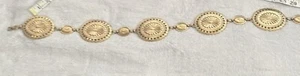 Women's  Gold-tone Metal Chain Croncho Belt Western Boho Gypsy Hippy Cowgirl W - Picture 1 of 8