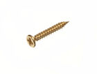 1,000 X Twin Thread Wood Screw Fixings Csk Brass Plated Steel No. 8 X 1 &Quot