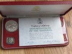 1974 Commonwealth of Bahamas 9-Coin Silver Proof Set Franklin Mint w/ Box & COA