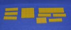 Lego Friends- lot of 9 yellow plates - 1x4, 2x3, 4x4, 2x8 -combined ship (LGF26)