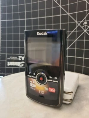 Kodak 1080P HD Pocket Video Camera Camcorder Black W Accessories Box Tested - Image 1 of 4