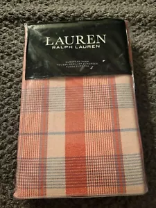 RALPH LAUREN HOME KYLAH CHECK MADRAS PLAID STRIPES EURO SHAMS ORANGE RED IVORY - Picture 1 of 8
