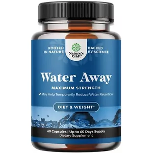 Water Away Pills Maximum Strength - Herbal Diuretic for Retention Fast Acting... - Picture 1 of 8