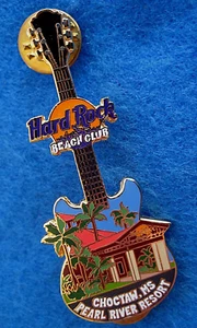 CHOCTAW BEACH CLUB FACADE GUITAR SERIES PEARL RIVER RESORT Hard Rock Cafe PIN LE - Picture 1 of 1
