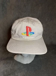 Y2K seltene offizielle Sony Playstation Mütze wendbarer verstellbarer Riemen grau/schwarz - Bild 1 von 8