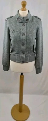 Chaqueta Tweed Azul Claro Talla 10 Buen Estado Foto 1 de 4
