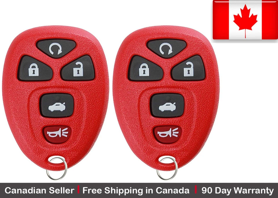 2x New Replacement Keyless Entry Remote Control Key Fob For GM Chevy 22733524 - Image 1 of 1