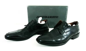 Johnston & Murphy Men's Black Vintage Oxford Wingtip Lace up Shoes Size 11.5 D - Picture 1 of 12