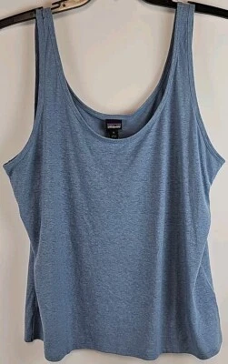 NUEVO CON ETIQUETAS - Camiseta sin mangas Patagonia XL Trail Harbor para mujer - Gris pluma claro - Precio de venta sugerido por el fabricante 39 USD Foto 1 de 4