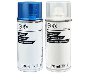 Original Autolack Spraydose Set für Opel 291 Ardenblau Met. + Klarlack 2x150ml - Bild 1 von 4