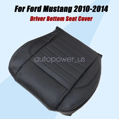 2010 2011 2012 2013 Fits Ford Mustang GT Driver Bottom Leather Cover Black New - Image 1 of 4