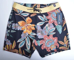 Neu mit Etikett Roark Boatman 2.0 Boardshorts für Herren 17" $ 89 32 blaues Design Cordura Shorts - Bild 1 von 6