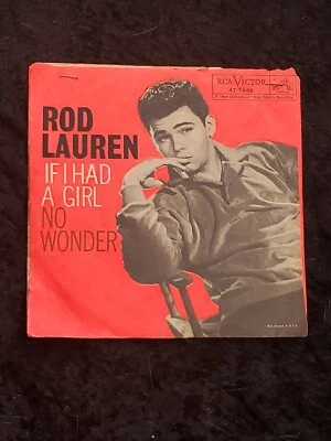 Rod Lauren RCA Victor 45rpm EPA 47-7645 If I Had A Girl & No Wonder Foto 1 de 4