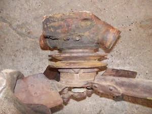 Farmall M Diesel MD IH tractor ORIGINAL water pump assembly w/ fan & chip pulley - Picture 1 of 8