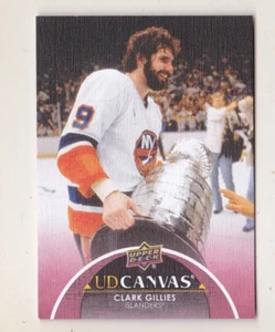 21-22 Upper Deck Clark Gillies UD Canvas Retired Stars NY Islanders 2021 - Picture 1 of 1