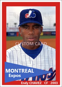 Endy Chavez - 2003 Montreal Expos - 2.5 x 3.5 custom card (blank back) - Picture 1 of 1
