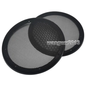 2pcs 8" inch 224mm Car Audio Speaker Cover Decorative Circle Metal Mesh Grille - Picture 1 of 7