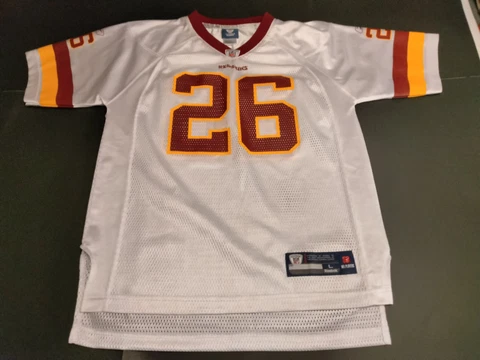 Washington Redskins Clinton Portis #26 Large (14-16) White NFL Football Jersey Cover