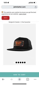 Sombrero ajustable negro John Hatter & Co I Will Make You Rich - Imagen 1 de 9