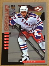 1997-98 ALEXEI KOVALEV SCORE GOLDEN BLADES PARALLEL CARD #156 NEW YORK RANGERS