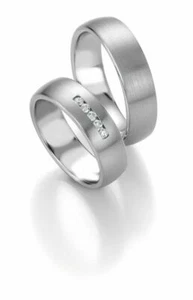 Trauringe Breuning Platinum Design Collection 9080/9081 en platino 950/- - Imagen 1 de 2