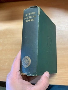1870 "THE POETICAL WORKS OF JOHN DRYDEN" POETRY POEMS HARDBACK BOOK (P5) - Picture 1 of 18