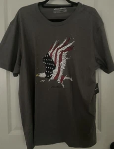 Mens American Eagle XL T-Shirt July 4th Flag Stars Stripes Ex. Large USA 1X NWT - Picture 1 of 4