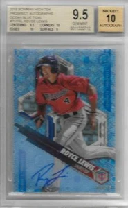 Bowman High Tek Prospect 2018 automático Blue Tidal #pht-Rl Royce Lewis 04/75 BGS 9,5 - Imagen 1 de 3