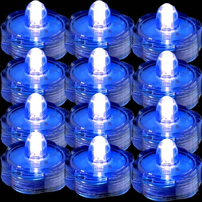 Led Submersible Waterproof Wedding Floral Decoration Party Tea Light Vase Candle - Image 1 of 4