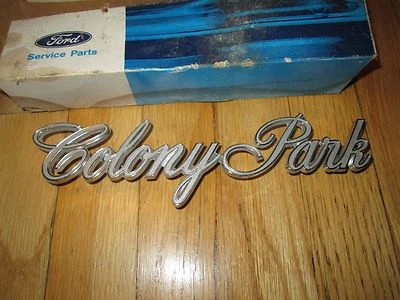 Nuevo de Lote Antiguo 1969 Mercury Colony Park Cuarto Panel Emblema Foto 1 de 2