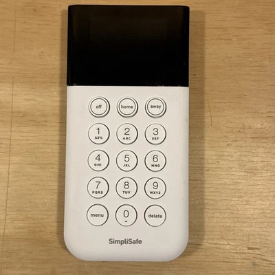 SimpliSafe Home Security System Keypad Remote White Model SSKP3 - TESTED WORKING - Image 1 of 4