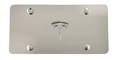 Espejo 3D Tesla Modelo 3 6 Y X Emblema Frontal Placa Marco Libre de Óxido con Tapa Foto 1 de 4