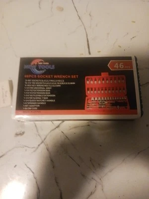 46PCS Socket Spanner Tool Set Kit Ratchet Wrench Combination AutoCar Repair Tool - Image 1 of 4