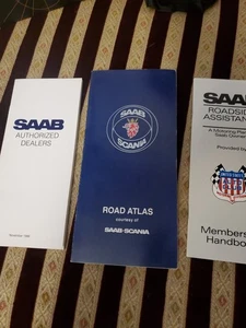 saab prospekt 1986 Top Zustand Saab Road Atlas - Bild 1 von 10