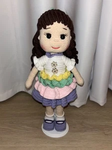Amigurumi Crochet Doll Handmade *GORGEOUS* 15 Inches Tall - Picture 1 of 9