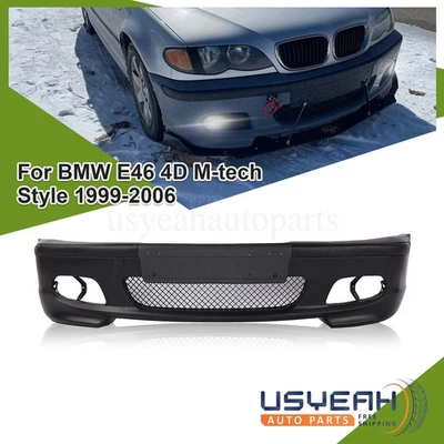Front Bumper Cover Bumper Kit PP Fit M-Tech Style For BMW 3Series E46 1999-2006 Foto 1 de 4