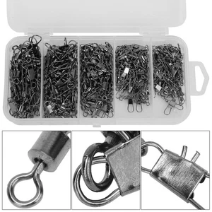 .High Carbon Steel Interlock Snap Spring Ball Bearing Swivel Rolling Solid Rings - Picture 1 of 12