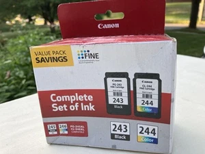 Canon PG-243 Black and CL-244 Color Complete Set of Ink (Factory Sealed) - Bild 1 von 7