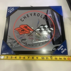 Chevrolet Corvette Spiegel mit schwarzer Blende (15x13) Wand/Mann Höhle/Garage ART�� - Bild 1 von 5