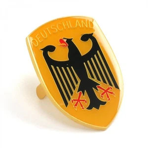 VW German Deutschland Hood Badge Crest - Picture 1 of 11