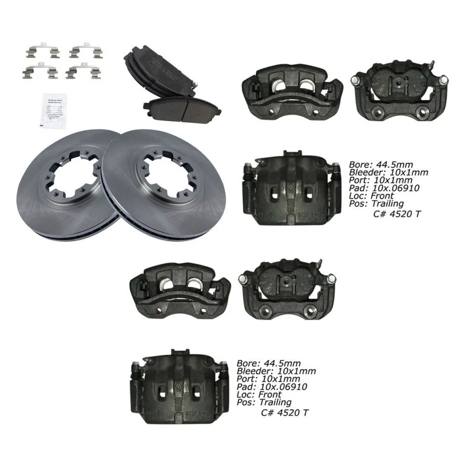 For Nissan Pathfinder 1999-2004 TRQ 3-Pc Disc Brake Kit Foto 1 de 1