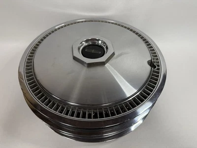 "4 tapacubos Lincoln Town Car 15"" cubiertas de rueda OEM 5L4Z-1130-AA tapas centrales cromadas" Foto 1 de 4