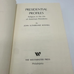 1971 PRESIDENTIAL PROFILES: Religion In The Life Of American Presidents Vtg HCDJ - Picture 1 of 15