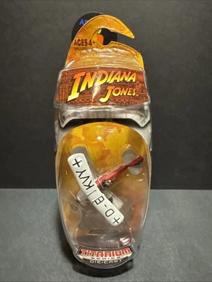 INDIANA JONES Titânio ÚLTIMA CRUZADA BIPLANO Luftwaffe Avião Caça Bi-Plano - Imagem 1 de 4