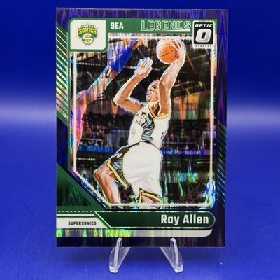 2024–25 Panini Donruss Optic Ray Allen Legends фиолетовый шок призма No240 Sonics - Изображение 1 из 3