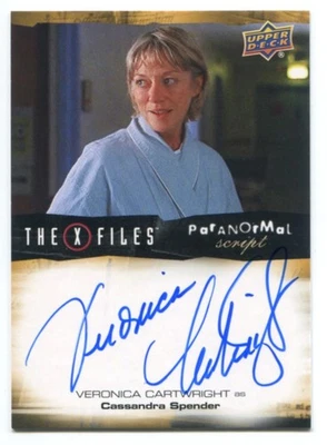 2025 X-Files Conspiraciones Gubernamentales Veronica Cartwright Paranormal Script AUTO Foto 1 de 2
