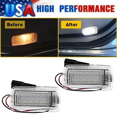 Lámpara de luz de puerta lateral LED blanca para Toyota Avalon Camry Prius 4Runner Lexus LX570 Foto 1 de 4